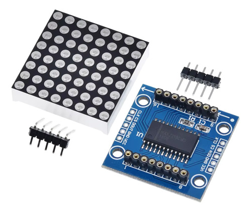 Módulo Matriz De Led 8x8 Com Max7219 Led 3mm - Azul