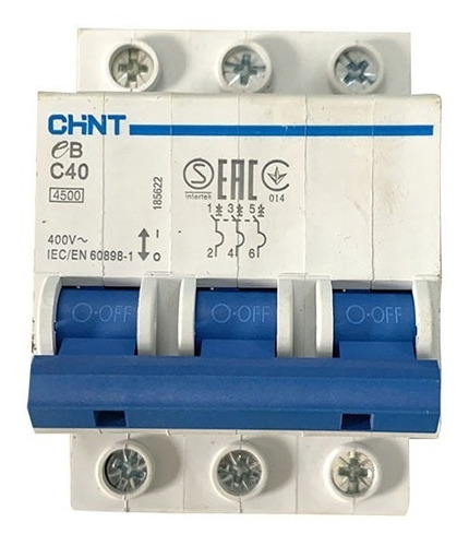 Breaker Termomagnetico 3 Polos 40 Amp Chint