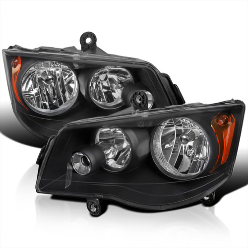 Spec-d Tuning Faro Delantero Negro Para Dodge Grand Caravan