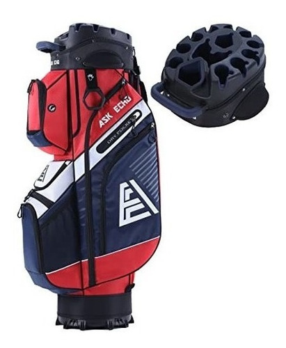 Bolso Para Palos De Golf Ask Echo Premium C/capota Azul/rojo