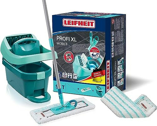 Set De Fregona Leifheit Xl Con Cubo Y Escurridor