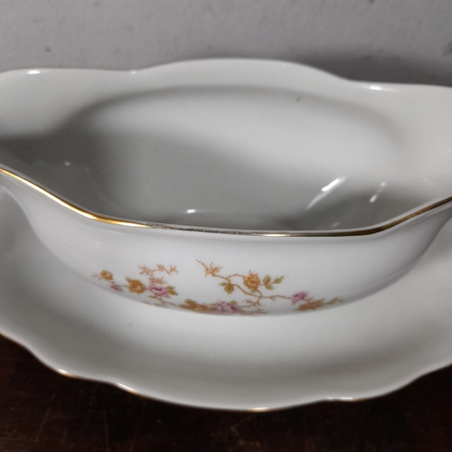 Imagem 4 de 8 de Molheira Porcelana Renner Antiga Ótimo Estado