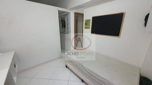 Imagem 15 de 20 de Apartamento Com 2 Dormitórios, 1 Suite, Prédio Com Lazer, Vaga Demarcada, À Venda, 62 M² Por R$ 480.000 - Vila Matias - Santos/sp - Ap11169