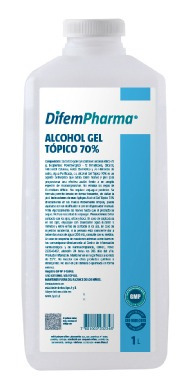 Alcoholgel Litro Difem 3un