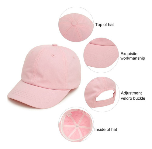 Gorra De Béisbol Sencilla Para Niños Con Protección Solar A