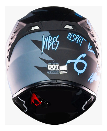 Casco Edicion Especial Xbull Vibes Azul Deportivo Certificad