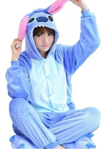 Kigurumi Pijama Mameluco Disfraz Stitch Cosplay Moda Kawaii