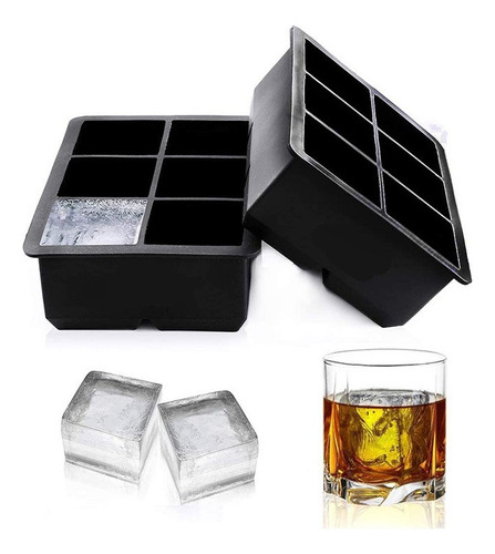 2 Barras De Whisky Con Forma De Silicona Big Cube 6 N