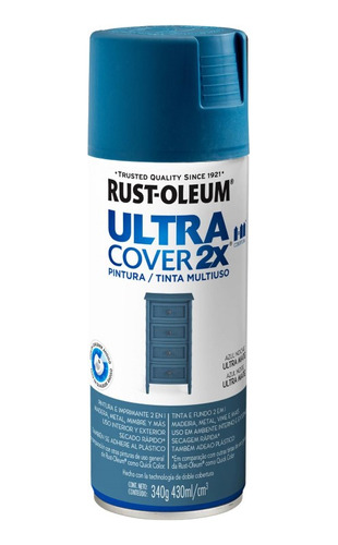 Pintura Aerosol Ultra Cover 2x Azul Noche U.mate Rust Oleum