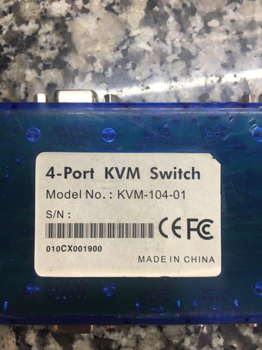 Imagen 2 de 4 de Switch Kvm 4 Puestos Monitor-- Teclado -mouse Completo!!!!