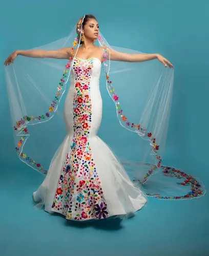Vestido Novia Bordado Mano MercadoLibre