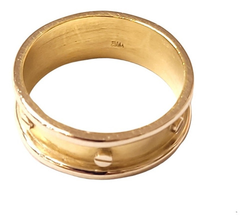 Imagen 4 de 8 de Anillo 2 Oros 18kts Cartier 4,6grs N°18 0,7cm Ancho Brumat