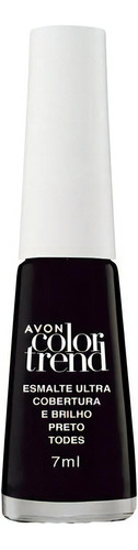 Avon Color Trend Esmalte Para Unhas Cores 7ml Cor Preto Todes - Cremoso - Ultra Cobertura e Brilho