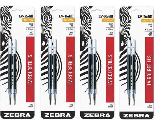 Zebra Sarasa Rdi Lv-refill, Medium Point, 0.7mm, Blue Ink, 2