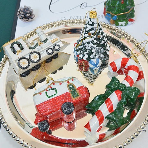 Adorno Colgante Para De Navidad, Colgante Con Forma De