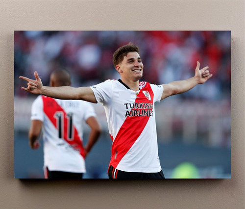 Cuadros Futbol 20x30 Julian Alvarez River Plate - La Araña