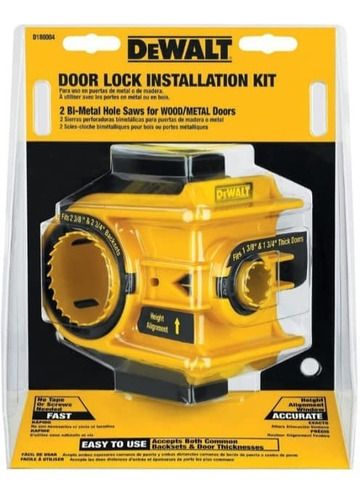 Kit Para Instalar Cerraduras Sierra Copa Para Puertas Dewalt