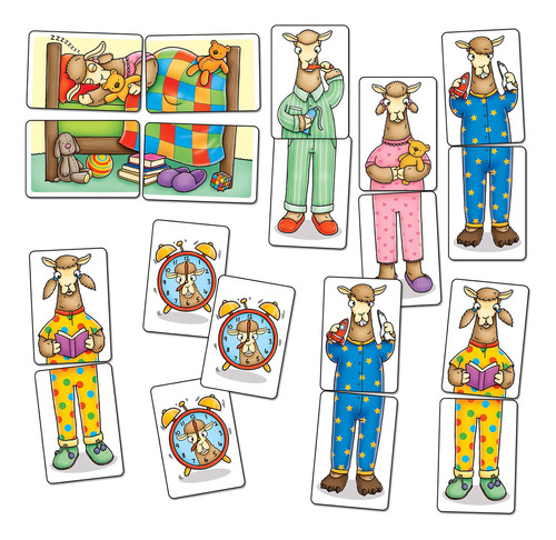 Juego Mesa Parejas Mini Game Llamas In Pyjamas Orchard Toys