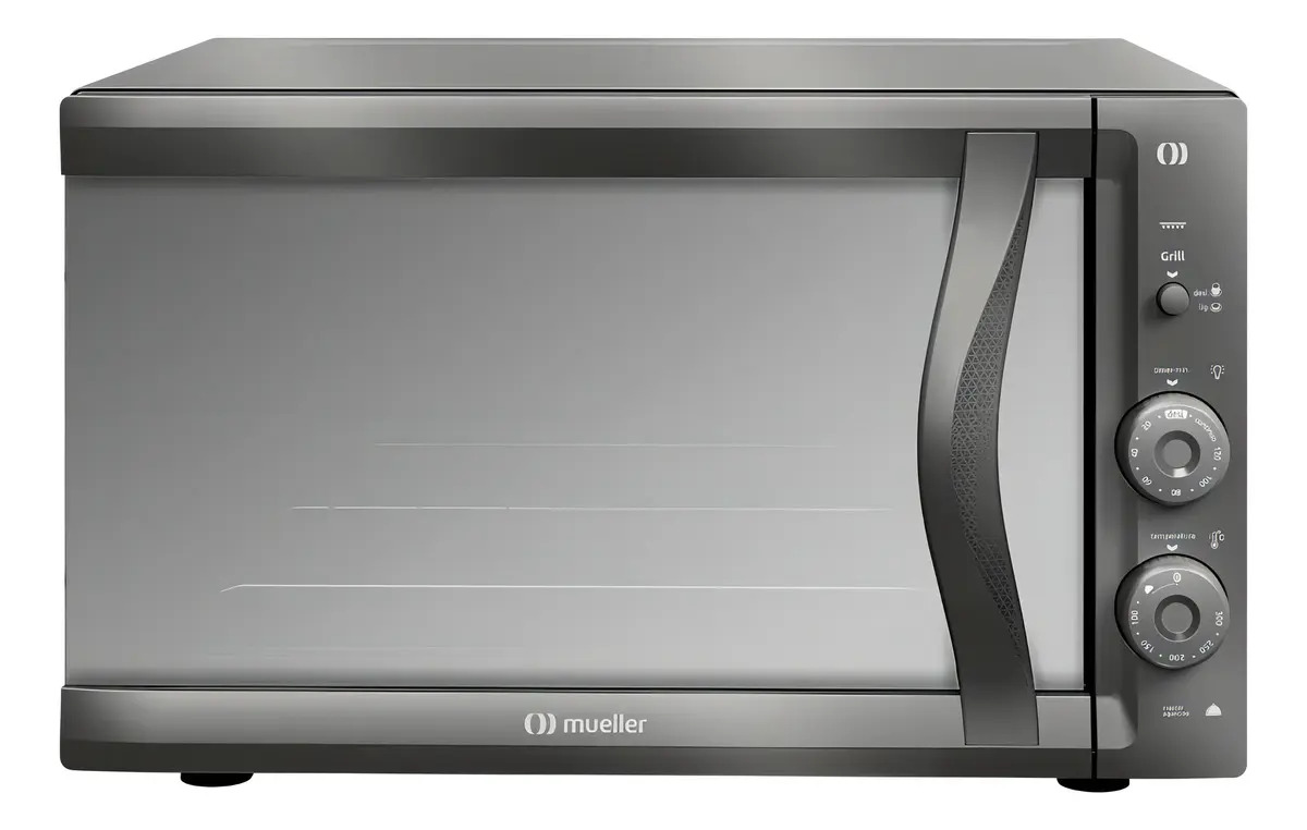 Forno Elétrico de Bancada Mueller Espelhado 50 Litros com Vidro Duplo MFB50F 110V