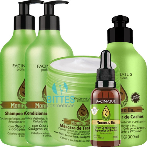 Kit Moringa Facinatus Profissional Produto Cabelo Cacheado