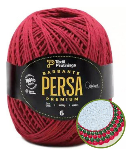 Barbante Persa Premium Têxtil Piratininga 200g Crochê Tapete