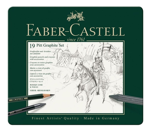 Faber Castell Pitt Graphite Kit Grafito Lápices Y Accesorios