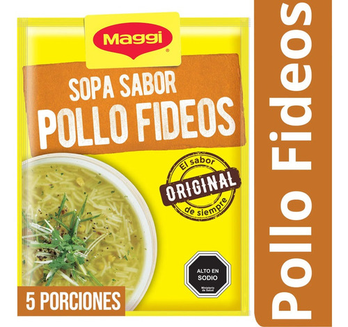 Sopa Maggi 70 Gr Pollo Fideos(3 Unidad) Super