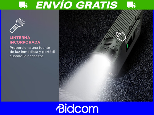 Power Bank 10000 Mah 5 En 1 Gadnic Inflador Electrico