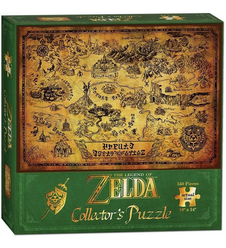 Imagen 1 de 4 de Rompecabezas The Legend Of Zelda 550 Piezas Nintendo Oficial