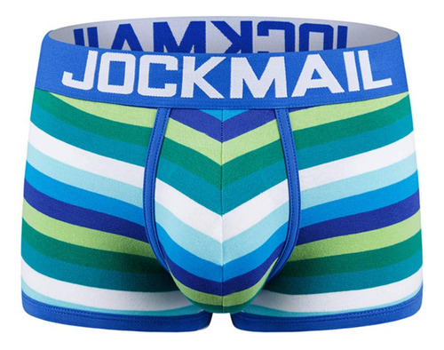 Calzoncillos Jockmail De Algodón Con Rayas Arcoíris Para Hom