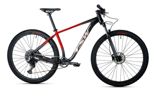 Bicicleta Tsw New Hurry Deore / Sram 12v Rockshox 2024 Cor Vermelho - Preto Tamanho Do Quadro 17