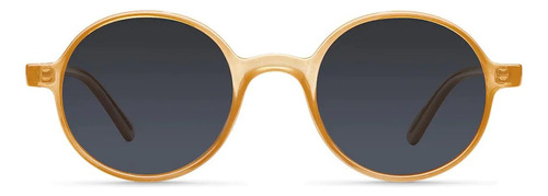 Lentes De Sol Meller Polarizados Uv400 - Kribi Amber Carbon Lente Negro Varilla Amarillo Armazón Amarillo