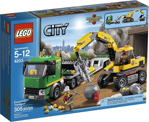 Lego City Excavadora Transporte 