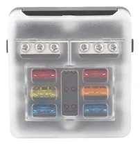 Comprar Caja De Fusibles De 6 Vías, Soporte Para Bloque De Fusibles