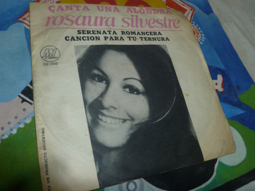 Rosaura Silvestre -canta Una Alondra -vinilo Simple -291 -