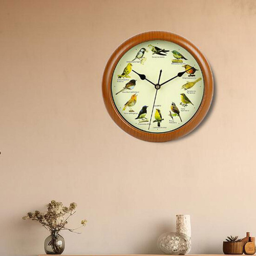 Reloj De Pared De Pájaro Minimalista Silencioso Que Reloj ,