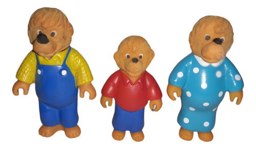 Lote De 3 Figuras Osos Berenstain Bears Vintage 1986 S&j