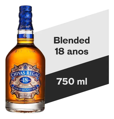 Whisky 18 anos gold sgnature 750ml Chivas Regal | Frete grátis Whisky 18 anos gold sgnature 750ml Chivas Regal | Frete grátis