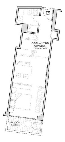 Venta Departamento 1 Ambiente En Palermo !