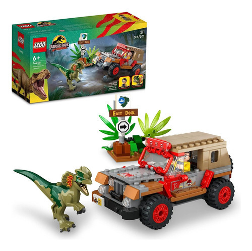 Lego Jurassic Park 76958 Emboscada Al Dilofosaurio Cantidad de piezas 211 Versión del personaje Jurassic world