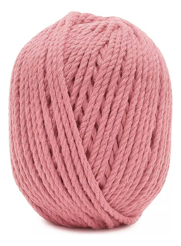 Linha Macramê Pingouin 150g 75mts 100% Algodão Cor 1376- Rosa Chá