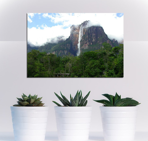 Cuadro Canvas Montaña Roraima Venezuela Paisaje Cascada