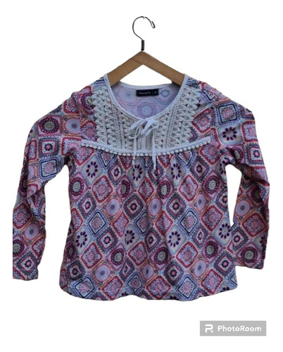 Remera Hippie Chic Nena Impecable Usada Mimo Talle 6