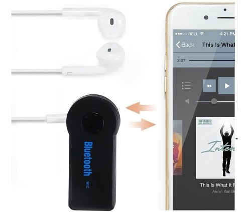 Receptor Auxiliar Bluetooth Aux 3.5 Auto Coche Manos Libres