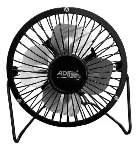 Ventilador De Escritorio Usb Pequeño Aspas De Metal Adir 4 P