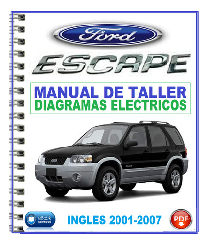 Ford Escape Manual De Taller Reparación Servicio 2001-2007.