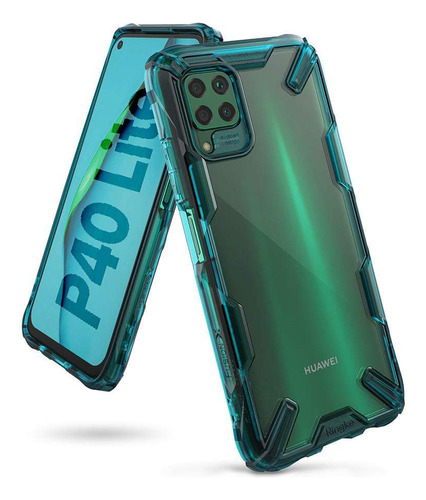 Estuche Funda Forro | Para Huawei P40 Lite | Ringke Fusion X | Color Verde | Protección Antichoque | Acabados Premium