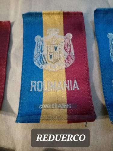 Escudo De Armas Impreso En Tela Roumania Rumania Antiguo 