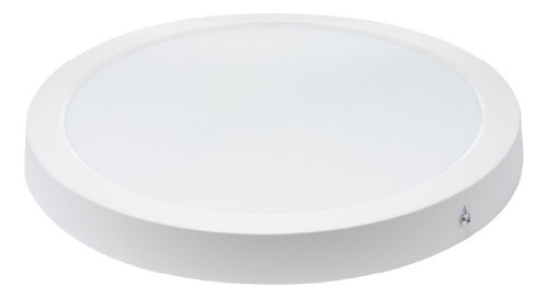 Panel Led Redondo Blanco Para Sobreponer Pc Fe, 24w Luz Fría