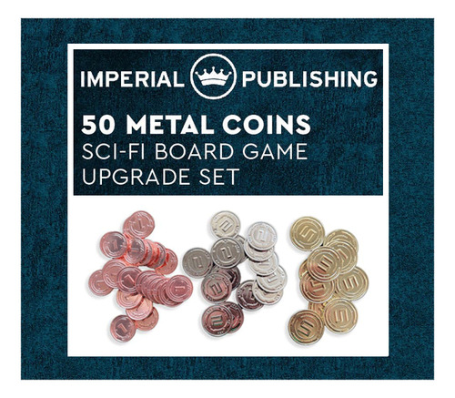 Imperial Publishing 50 Monedas De Metal Juego De Mesa